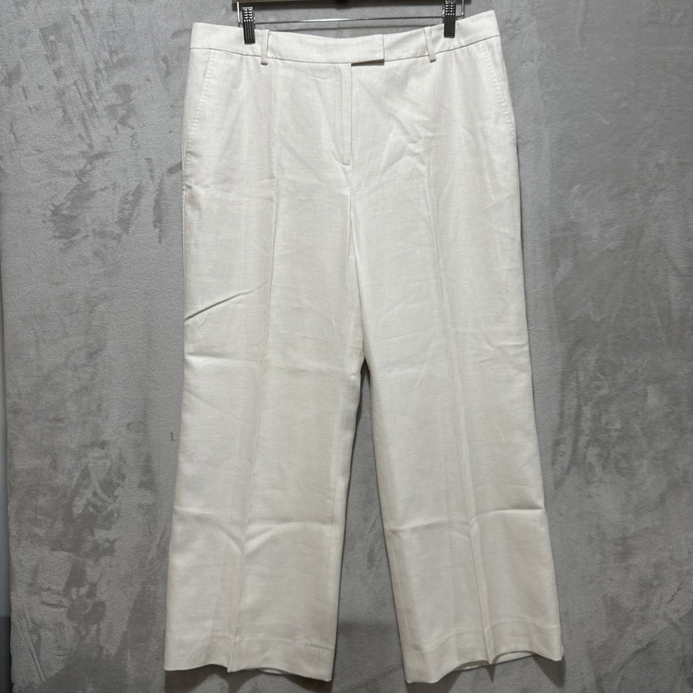 Brooks Brothers‎ Loro Piana Women's Pants Size 16 Linen Blend Silk Lined